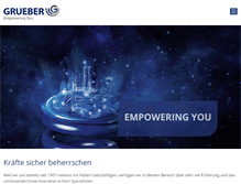 Tablet Screenshot of grueber.de